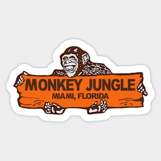 Monkey Jungle. Miami Florida Sticker